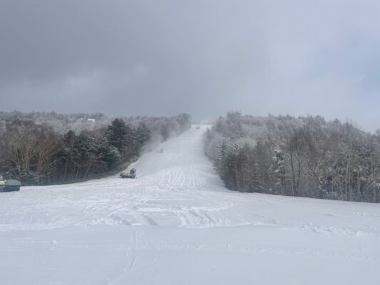 スカイコース降雪中