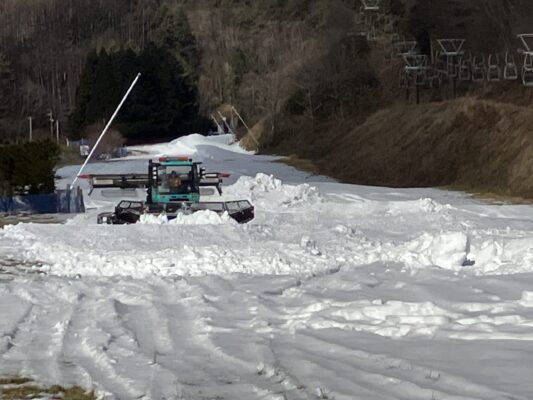 圧雪作業スタート